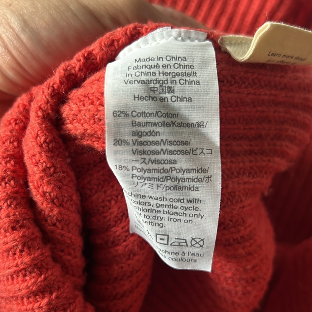 Madewell Coral Crewneck Sweater - Picture 6 of 6